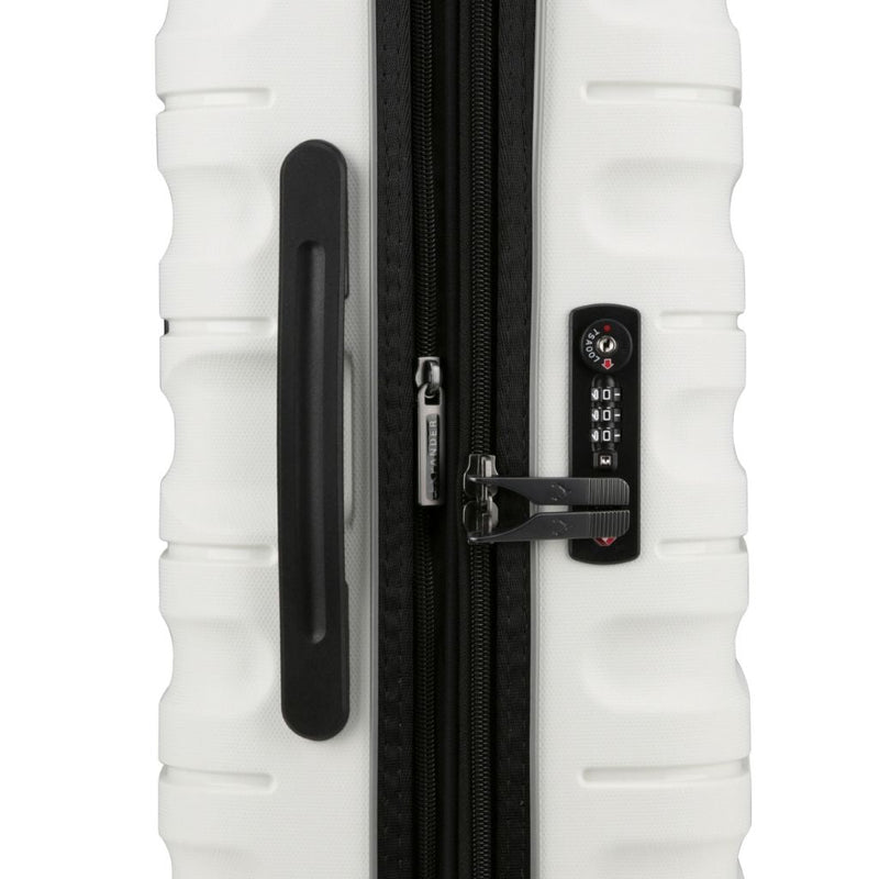 Antler Lincoln 56cm Carry On Hardsided Luggage - White - Love Luggage
