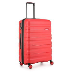 Antler Lincoln 68cm Medium Hardsided Luggage - Red - Love Luggage