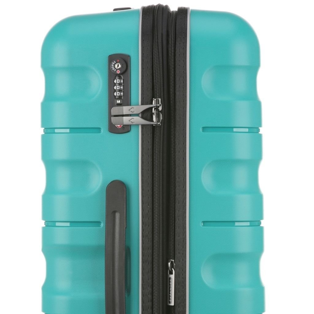 Antler Lincoln 68cm Medium Hardsided Luggage - Teal - Love Luggage