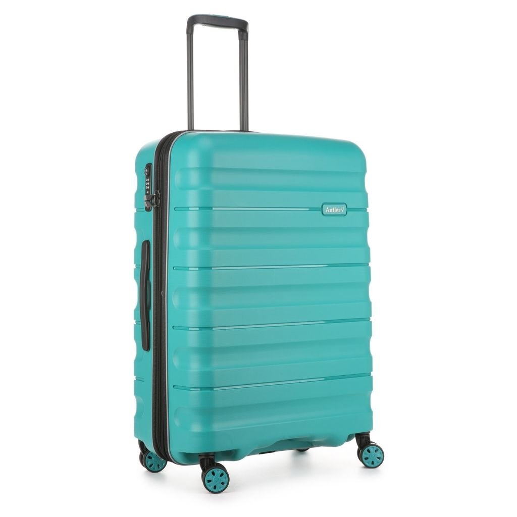 Antler Lincoln 68cm Medium Hardsided Luggage - Teal - Love Luggage