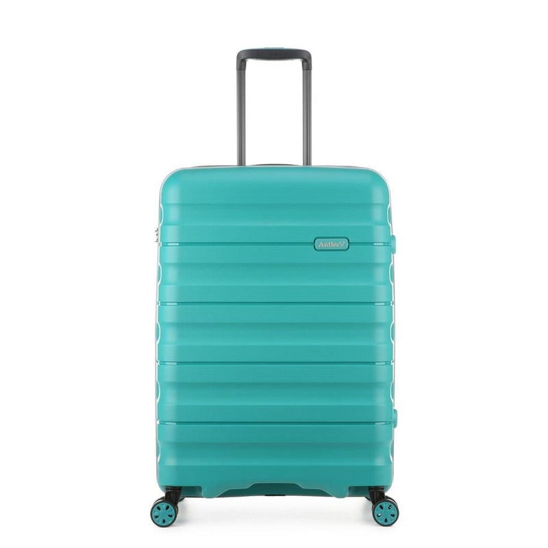 Antler Lincoln 68cm Medium Hardsided Luggage - Teal - Love Luggage