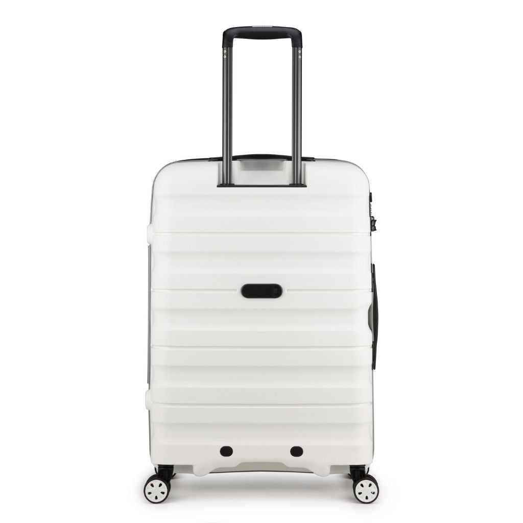 Antler Lincoln 68cm Medium Hardsided Luggage - White - Love Luggage