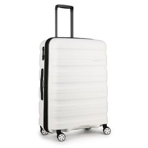 Antler Lincoln 68cm Medium Hardsided Luggage - White - Love Luggage