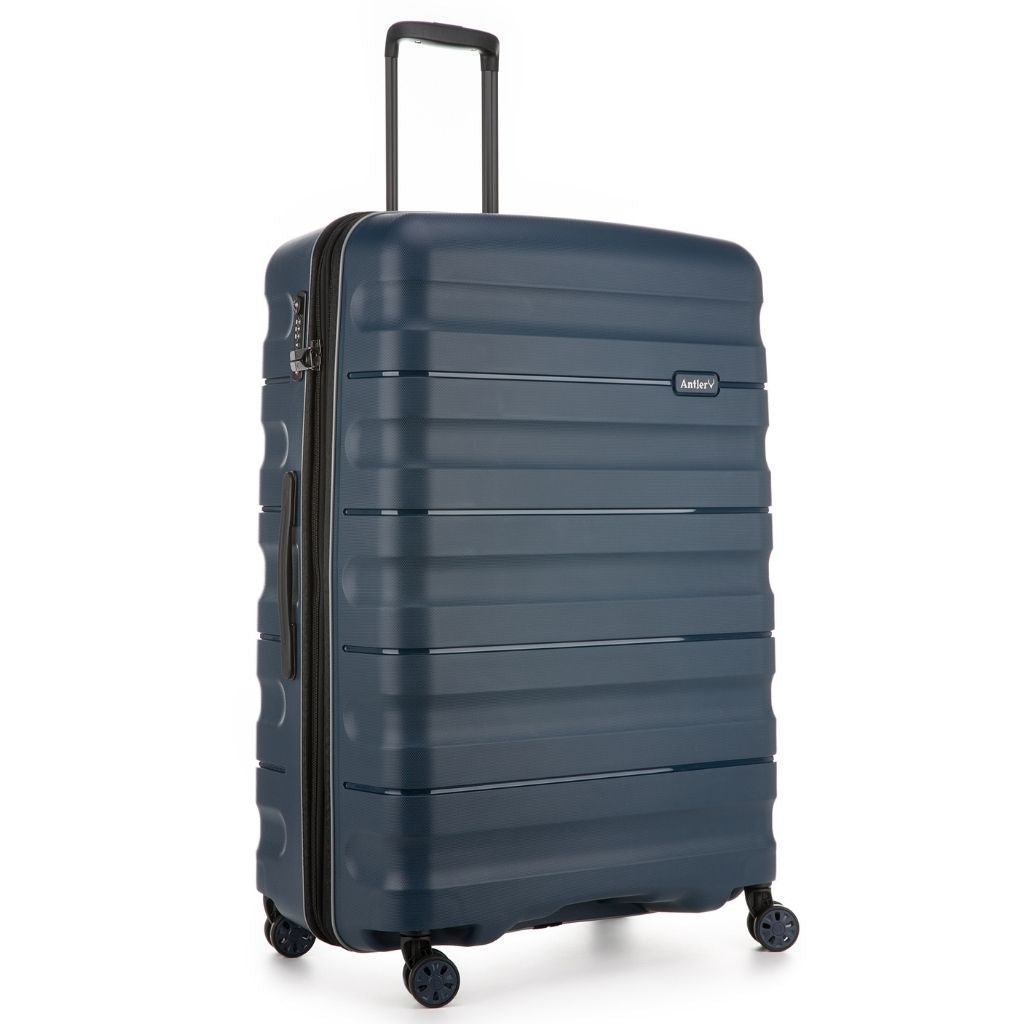 Antler Lincoln 80.5cm Large Hardsided Luggage - Navy - Love Luggage