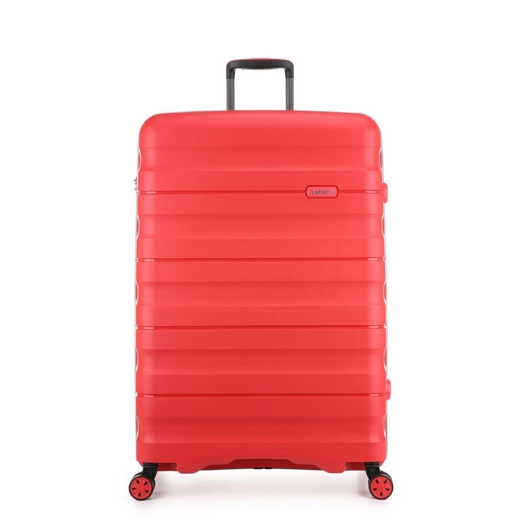 Antler Lincoln 80.5cm Large Hardsided Luggage - Red - Love Luggage