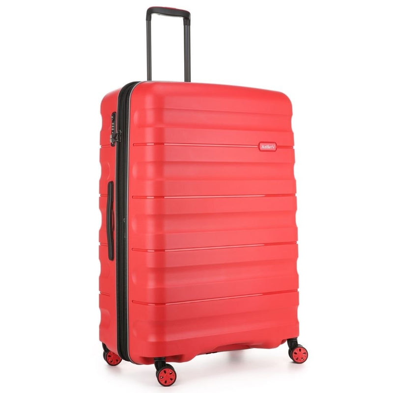 Antler Lincoln 80.5cm Large Hardsided Luggage - Red - Love Luggage