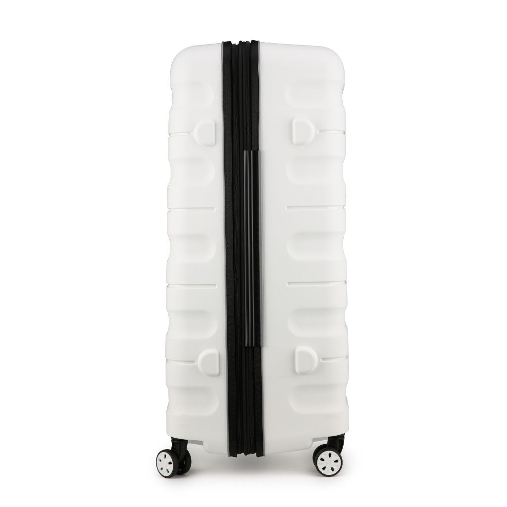 Antler Lincoln 80.5cm Large Hardsided Luggage - White - Love Luggage