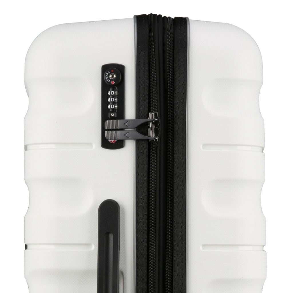 Antler Lincoln 80.5cm Large Hardsided Luggage - White - Love Luggage
