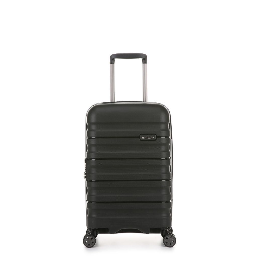 Antler Lincoln Hardsided Luggage 3 Piece Set - Black - Love Luggage