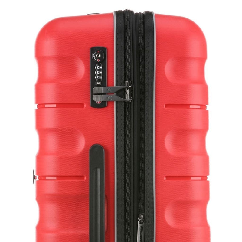 Antler Lincoln Hardsided Luggage 3 Piece Set - Red - Love Luggage