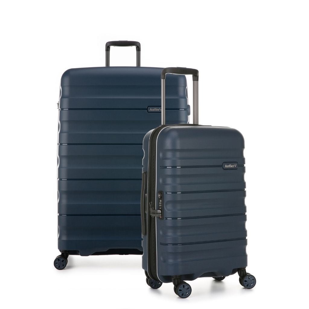 Antler Lincoln Hardsided Luggage Duo Set - Navy - Love Luggage