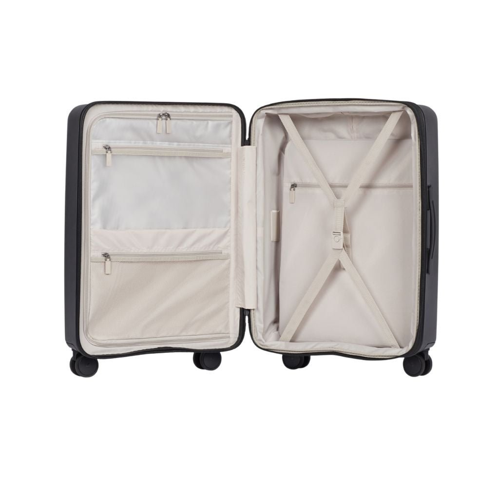 Antler Stamford 2 68cm Medium Hardsided Luggage - Black - Love Luggage
