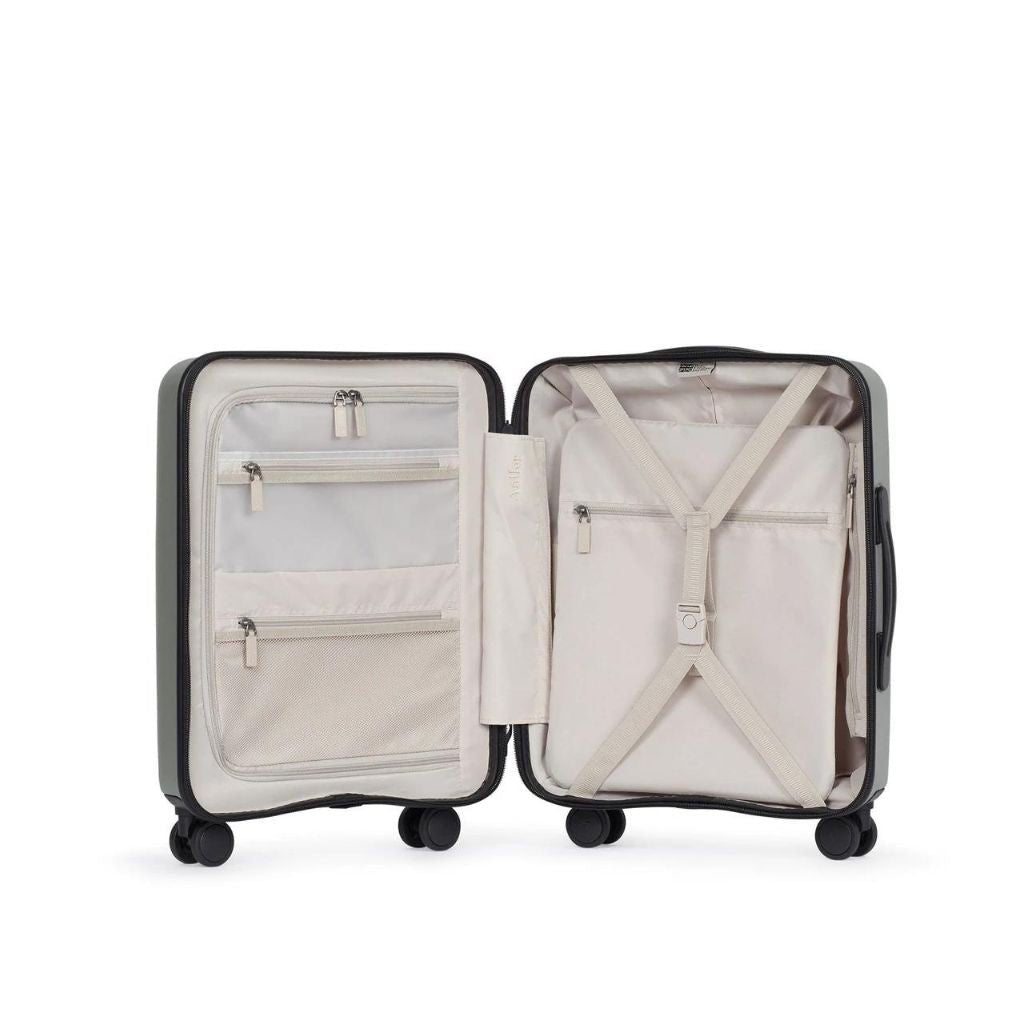Antler Stamford 55cm Carry On Hardsided Luggage - Khaki - Love Luggage