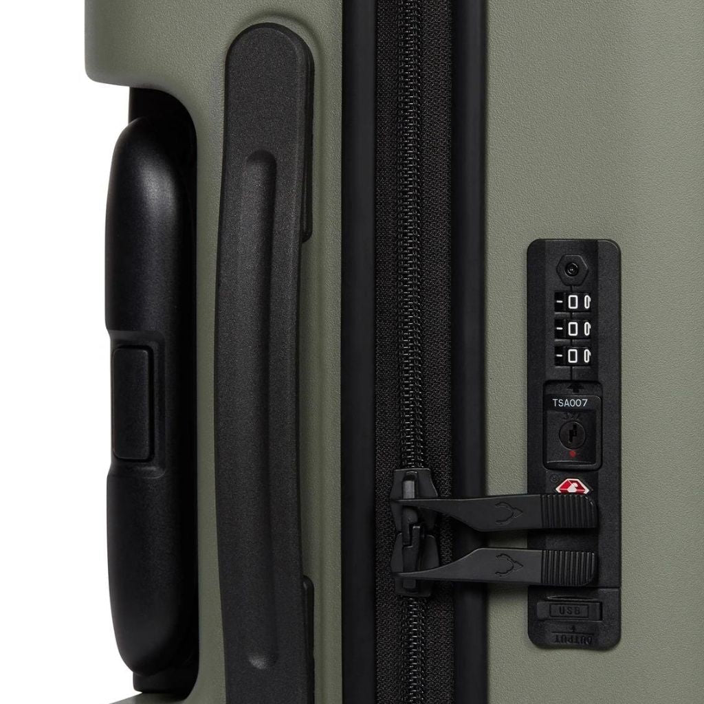 Antler Stamford 55cm Carry On Hardsided Luggage - Khaki - Love Luggage