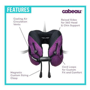 Cabeau Evolution Cool 2.0 Memory Foam Neck Travel Pillow - Red - Love Luggage