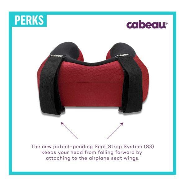 Cabeau Evolution® S3 Memory Foam Neck Travel Pillow Jet Black - Love Luggage