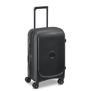 Delsey Belmont Plus 55cm Carry On Luggage Black - Love Luggage