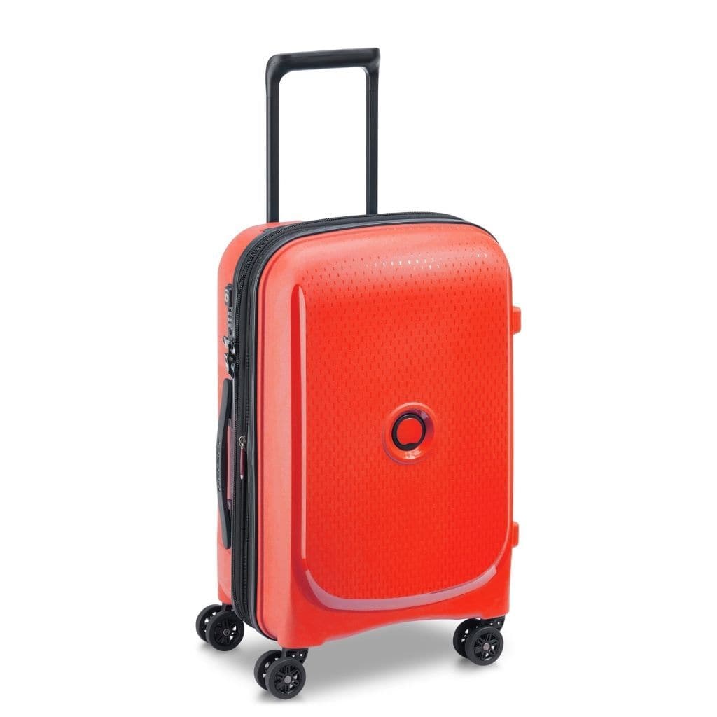 Delsey Belmont Plus 55cm Carry On Luggage Faded Red - Love Luggage