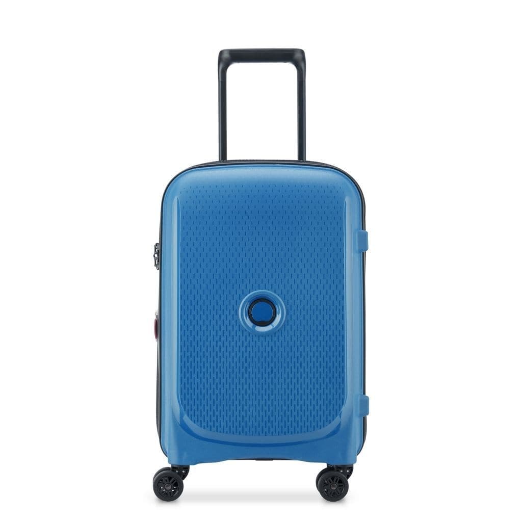 Delsey Belmont Plus 55cm Carry On Luggage Zinc Blue - Love Luggage