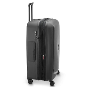 Delsey Belmont Plus 76cm Large Luggage Black - Love Luggage