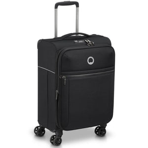 Delsey BROCHANT 2.0 55cm Carry On Softsided Luggage - Black - Love Luggage