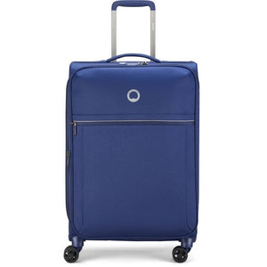 Delsey BROCHANT 2.0 78cm Large Softsided Luggage - Blue - Love Luggage