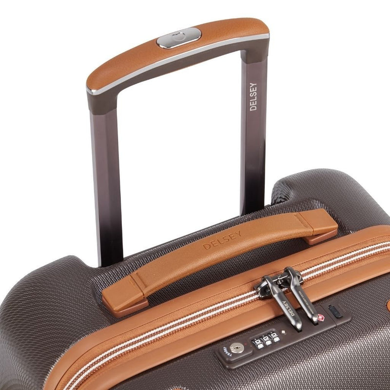Delsey Chatelet Air 2.0 55cm Carry On Luggage - Chocolate - Love Luggage