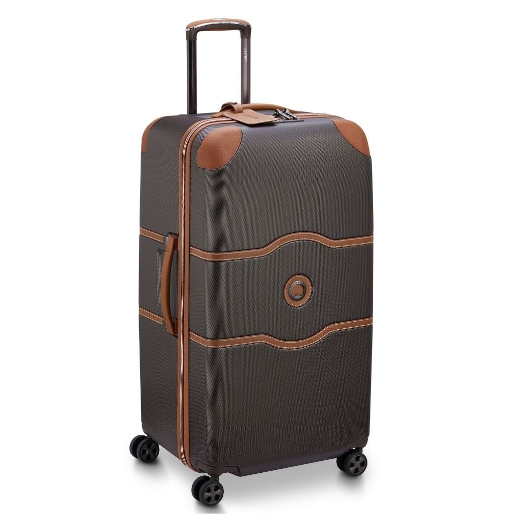 Delsey Chatelet Air 2.0 80cm Large Luggage Trunk - Chocolate - Love Luggage