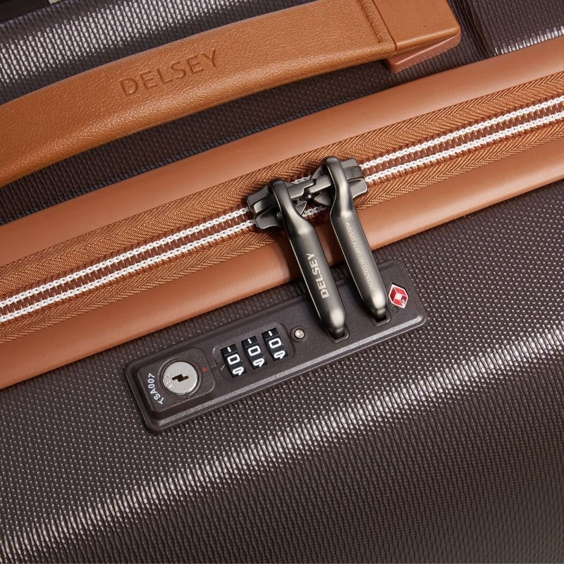 Delsey Chatelet Air 2.0 80cm Large Luggage Trunk - Chocolate - Love Luggage