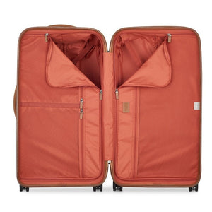 Delsey Chatelet Air 2.0 80cm Large Luggage Trunk - Chocolate - Love Luggage