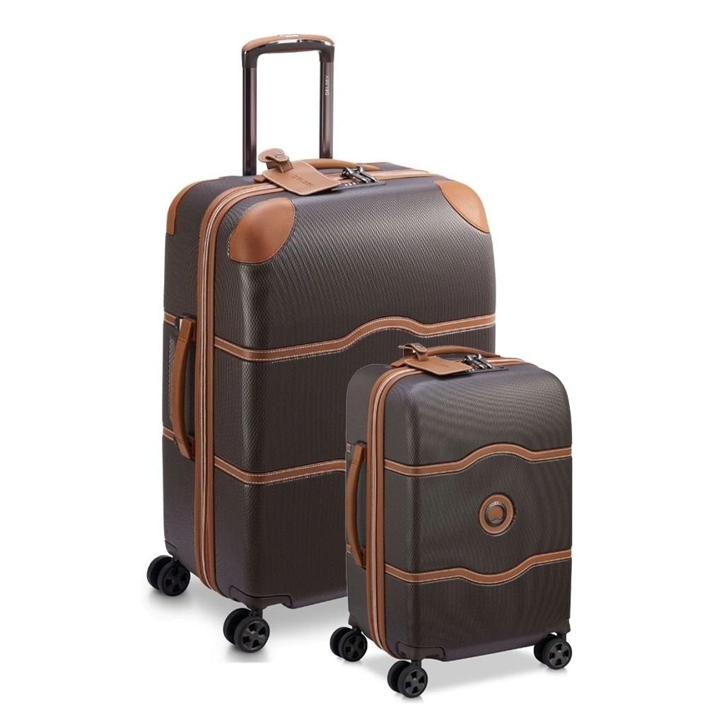 Delsey Chatelet Air 2.0 Carry On & Large Duo Hardsided Luggage - Chocolate - Love Luggage