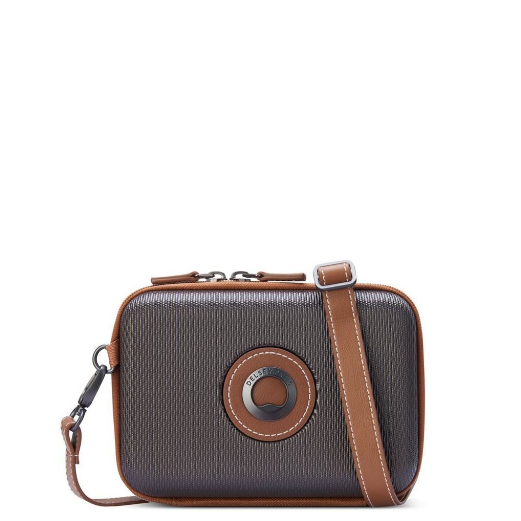 Delsey Chatelet Air 2.0 Clutch Shoulder Bag Chocolate - Love Luggage