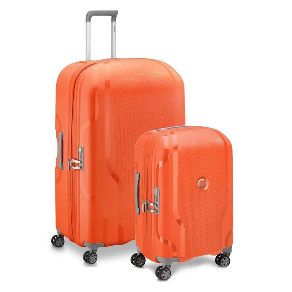 Delsey Clavel Luggage Duo Set - Tangerine - Love Luggage