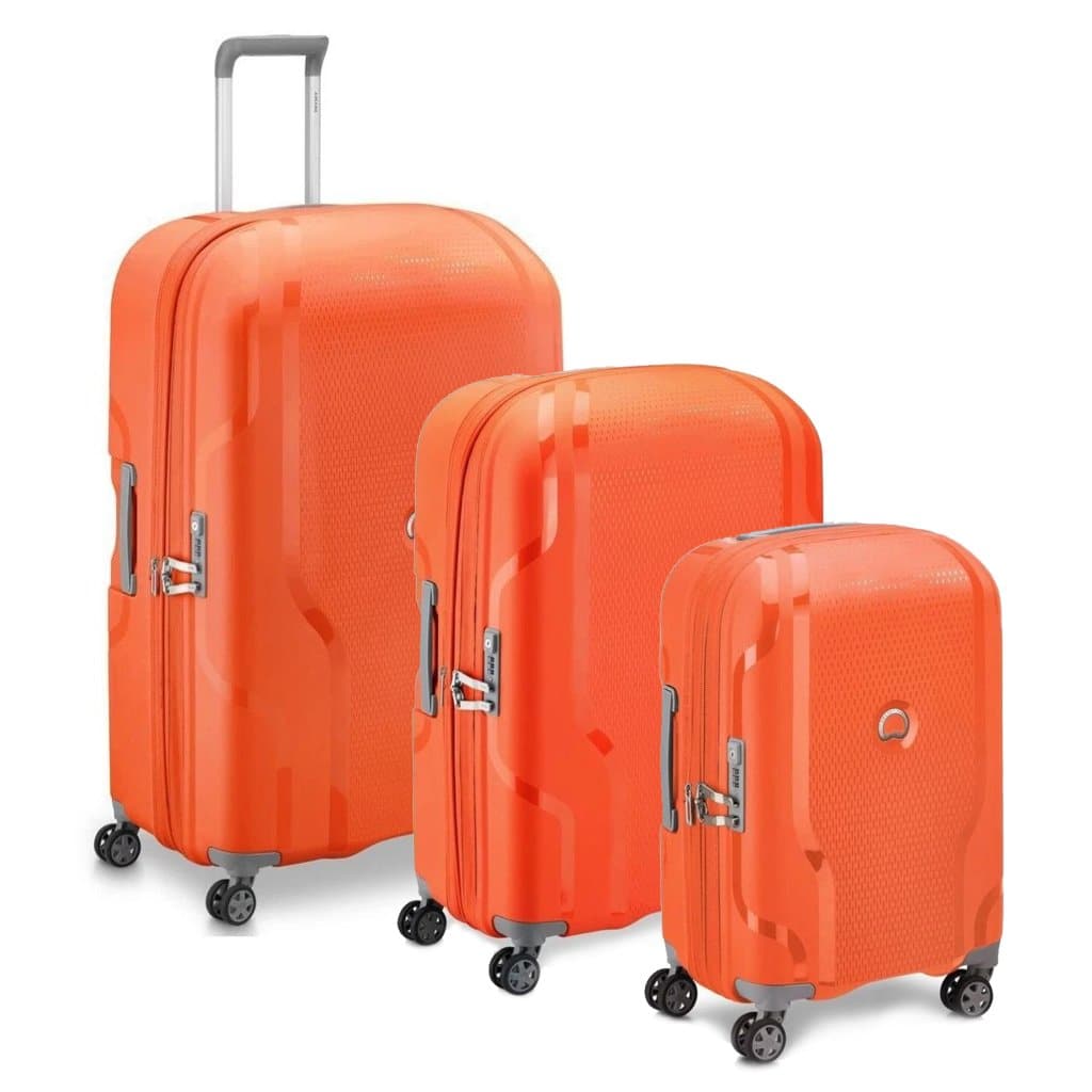 Delsey Clavel Luggage Set - Tangerine - Love Luggage