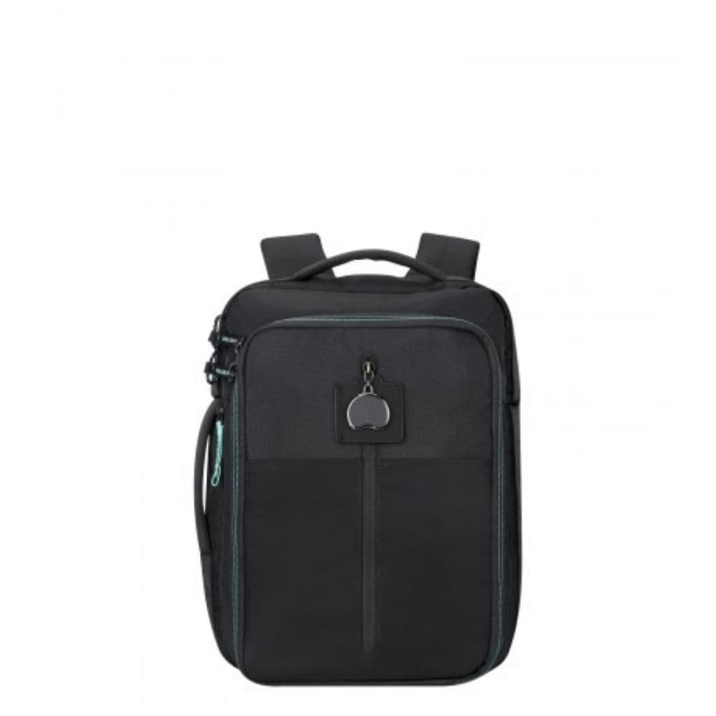 Delsey Daily's 14” Laptop Backpack - Black/Blue - Love Luggage