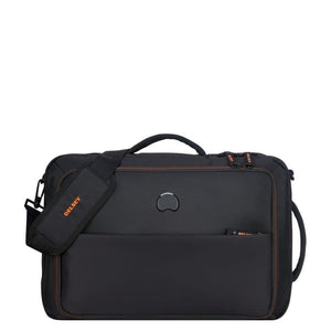 Delsey Daily's 15.6” Laptop 2 in 1 Backpack & Satchel - Black/Orange - Love Luggage