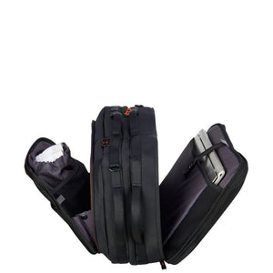 Delsey Daily's 15.6” Laptop 2 in 1 Backpack & Satchel - Black/Orange - Love Luggage