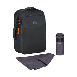 Delsey Daily's 15.6” Laptop Backpack - Black/Orange - Love Luggage