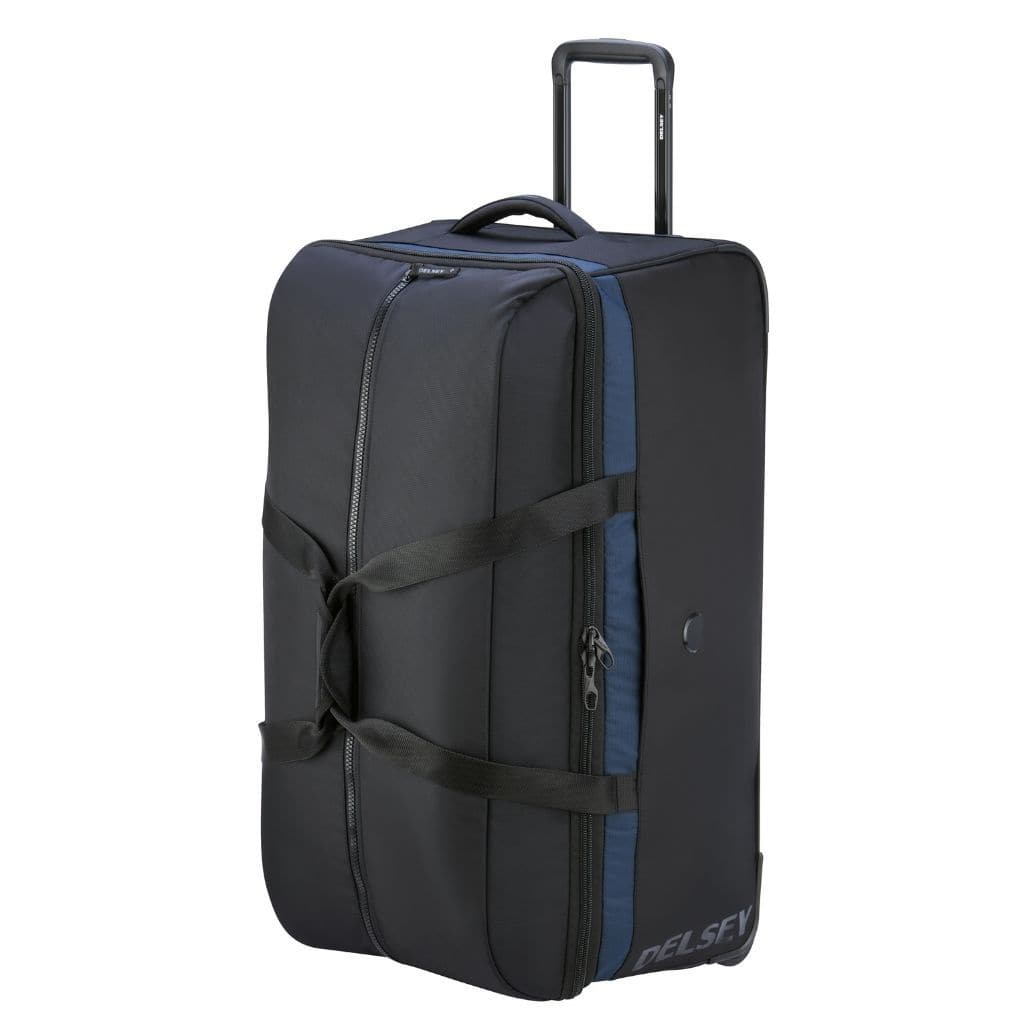 Delsey EGOA Wheeled Trolley 78cm Duffle Bag - Black - Love Luggage