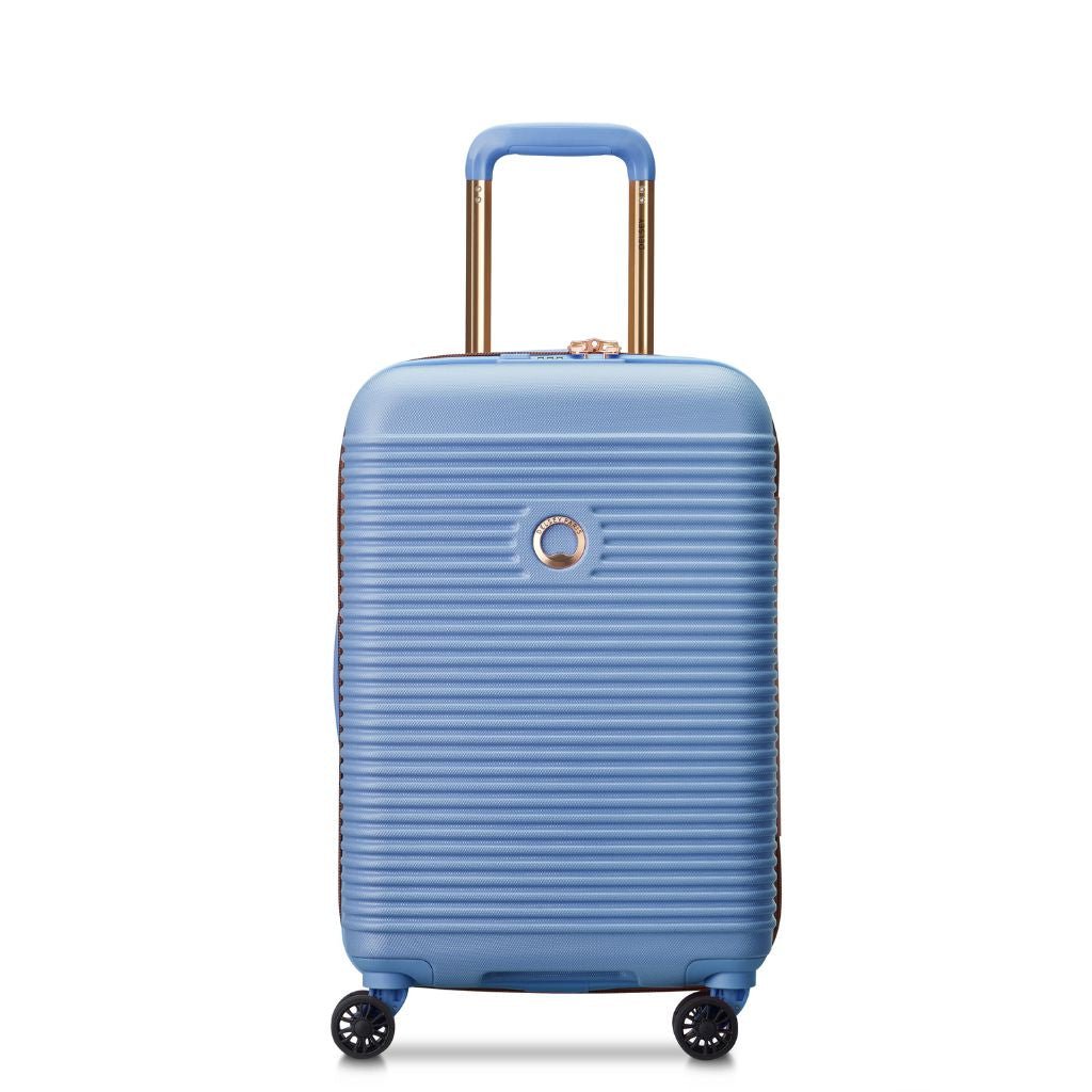 Delsey Freestyle 55cm Carry On Luggage - Sky Blue - Love Luggage