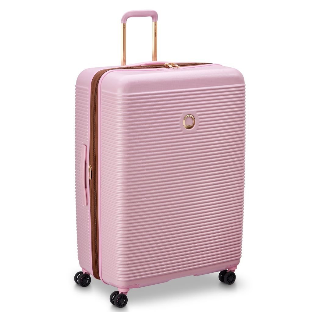 Delsey Freestyle 82cm Large Luggage - Pink - Love Luggage
