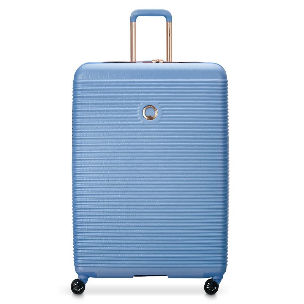 Delsey Freestyle 82cm Large Luggage - Sky Blue - Love Luggage