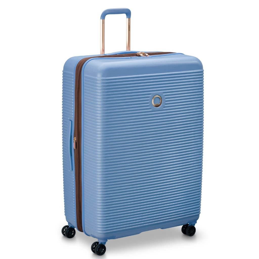 Delsey Freestyle 82cm Large Luggage - Sky Blue - Love Luggage