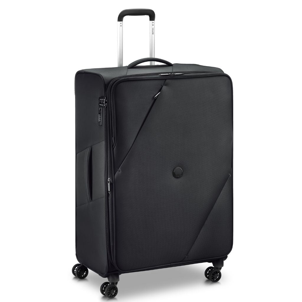 Delsey MARINGA 78cm Large Exp Softsided Luggage - Black - Love Luggage