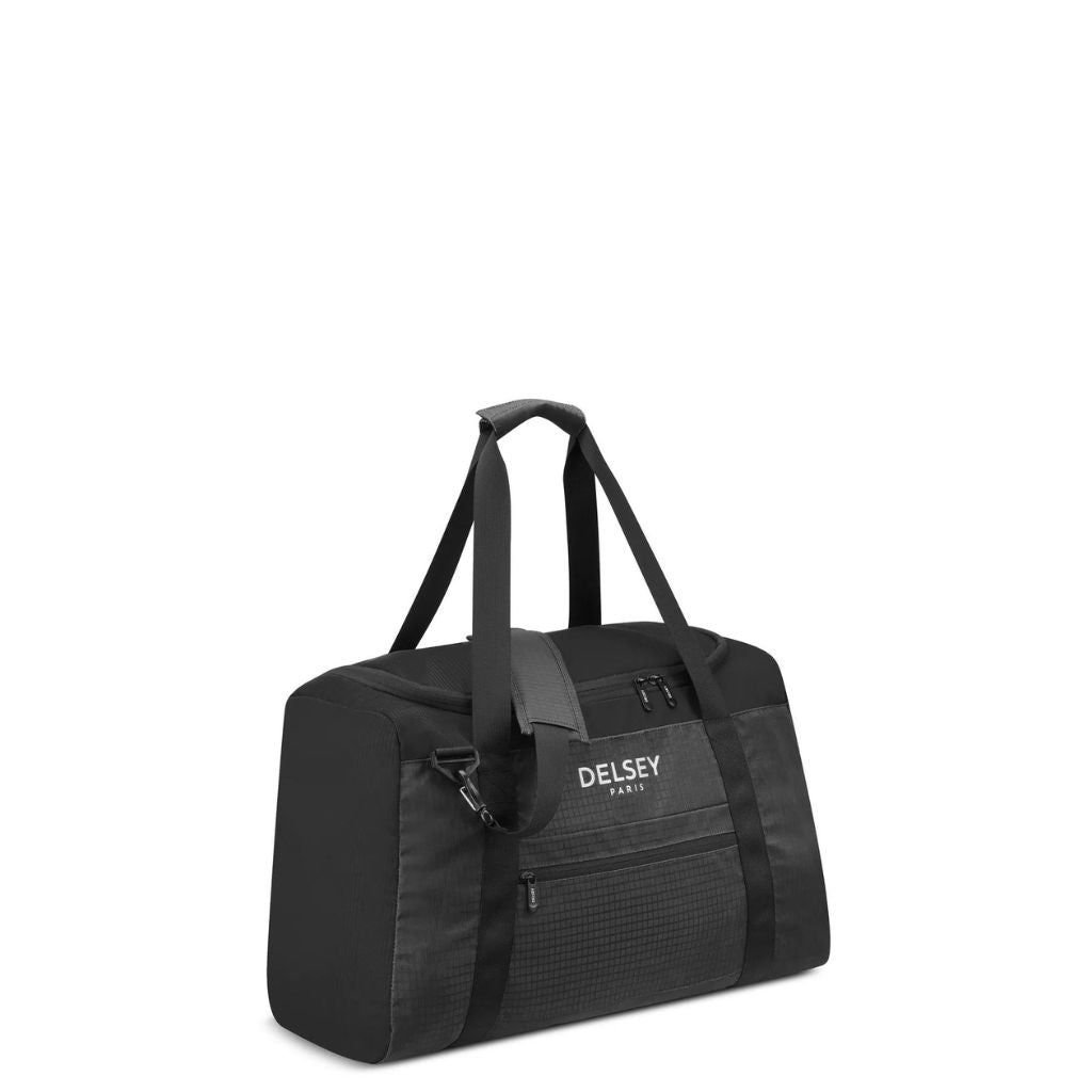 Delsey Nomade 55cm Foldable Duffle Bag Black - Love Luggage