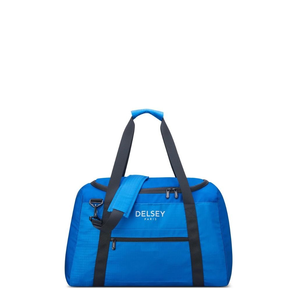 Delsey Nomade 55cm Foldable Duffle Bag Blue - Love Luggage