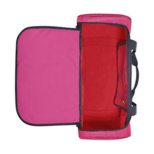 Delsey Nomade 55cm Foldable Duffle Bag Red/Pink - Love Luggage