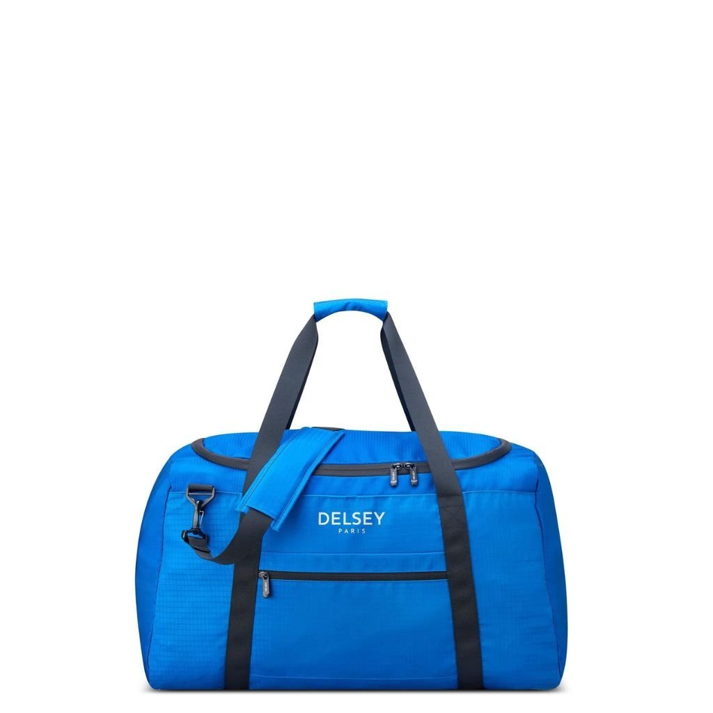 Delsey Nomade 65cm Foldable Duffle Bag Blue - Love Luggage