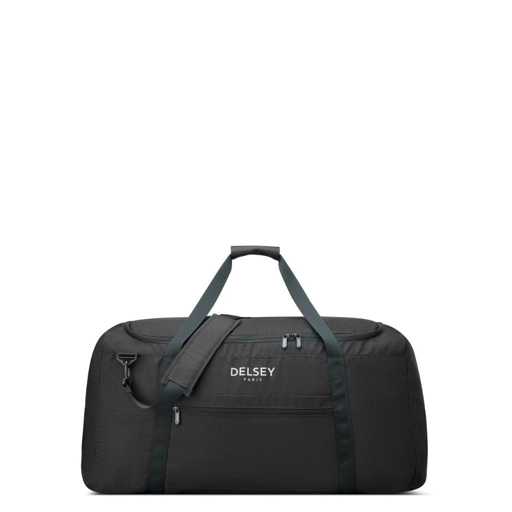 Delsey Nomade 79cm Foldable Duffle Bag Black - Love Luggage