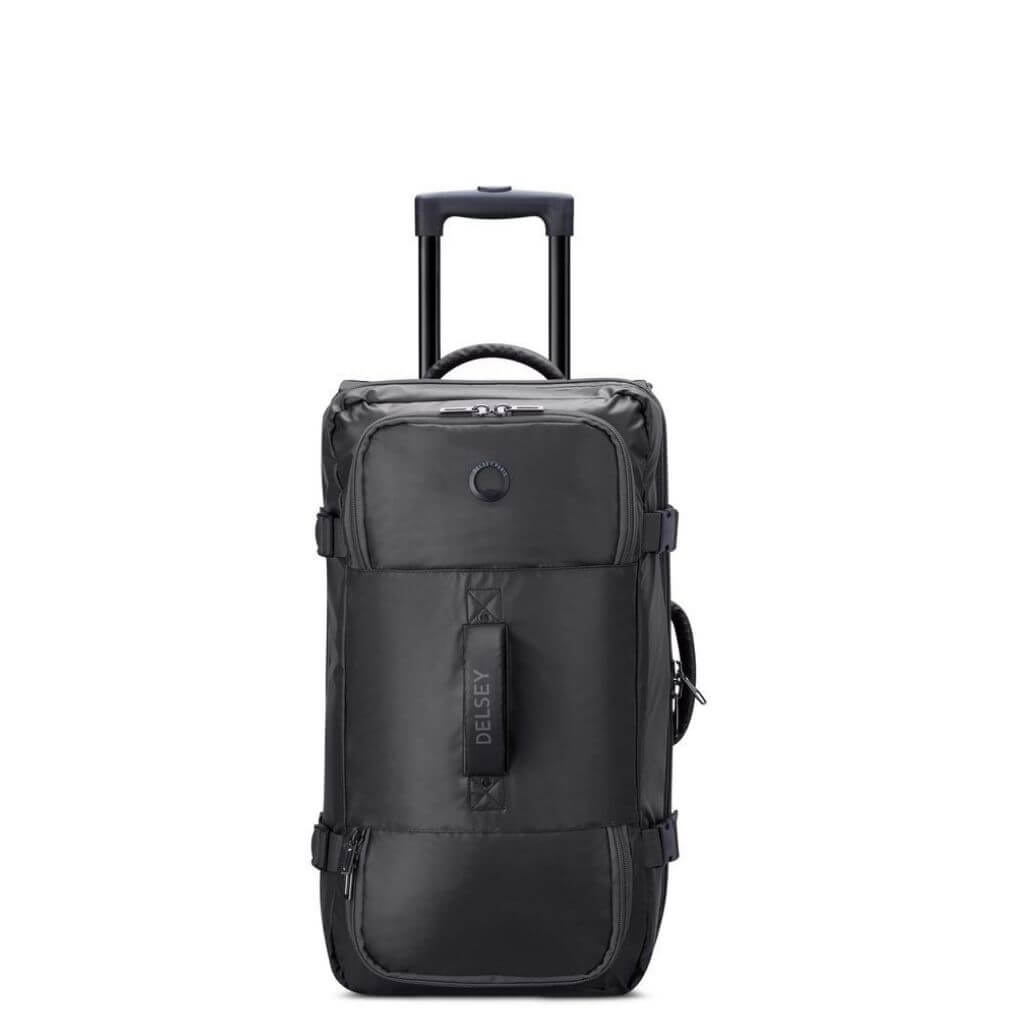 Delsey Raspail Trolley Duffle Medium 64cm Luggage - Black - Love Luggage